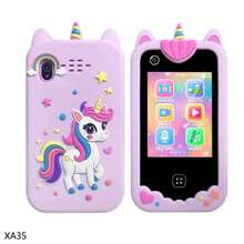 适合3-12岁男孩女孩的理想礼物，2.8英寸高清触摸屏双摄像头8GB内存儿童玩具手机，内置教育游戏、音乐/有声读物、习惯追踪和多语言功能。 - 彩色 - 查看 14