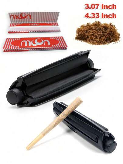 78/110 mm Machine à rouler les cigarettes manuelle, sans alimentation électrique nécessaire, papier à cigarettes brûlant en douceur, rouleau en plastique compact et durable, roule des cigarettes parfaites à chaque fois, accessoire pour fumeurs, design à la mode, article pratique pour usage quotidien, idée de cadeau unique, usage domestique, idéal pour la Saint-Valentin et les cadeaux du Nouvel An