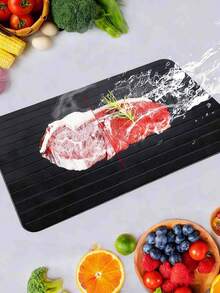1pc Quick Thawing Tray, Frozen Food Thawing Tray, Fast Thawing Frozen Food Fruit Tray, Thawing Tray, Thawing Master, Kitchen Gadget - Multicolor - View 2