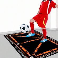 Football Training Mat Socks Non Slip - Orange - View 6