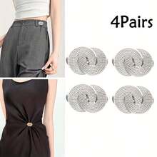 2/4/6pcs Detachable Buckle Waist Cincher, Adjustable Waist Clip-On Buckle For Jeans, Waist Shaper - Multicolor - View 14