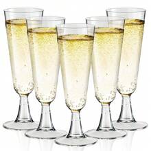 5盎司香槟杯，可重复使用的香槟杯，透明塑料马提尼杯 - 适用于鸡尾酒、香槟、甜点，也可作为可重复使用的慕斯杯、果汁杯、迎宾饮料杯、饮品杯使用。 - 多色/款式隨機 - 查看 14