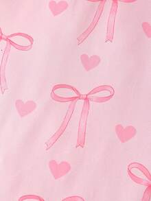 1 pieza Saco de dormir/manta de envolver para bebé recién nacido con estampado aleatorio de lazo rosa, ligero y suelto, adecuado para un mejor descanso - Rosa - Ver 8