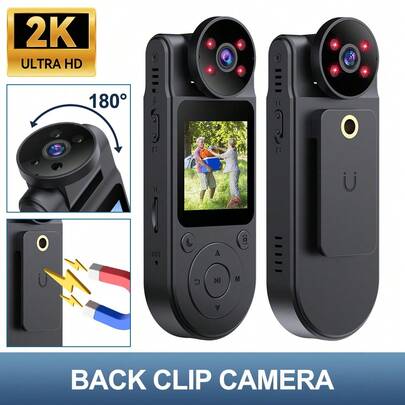 Portable 1080P Camcorder Mini Body Camera HD 180° Video DVR IR Night Cam