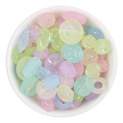 Fake Ice Cubes, Plastic Stones, Acrylic Ice Cubes, Painted Transparent Ceramic Accessories, Colored Crystal Stones, Acrylic Beads