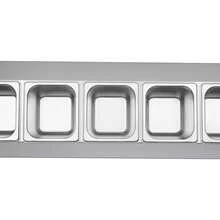 SENDERPICK 6 Compartment Stainless Steel Condiment Dispenser Bar Pub Condiment Holder W/Lid - Silver - View 11