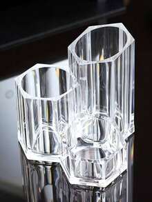 Makeup Brush Holder, Makeup Pen Cup, Lipstick Rack, Transparent Eyeliner, Cosmetic Lip Gloss, Eyebrow Pencil, Powder Brush Storage Box - Multicolor - View 10