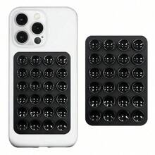 1pc Pink Silicone Suction Cup Phone Grip, Silicone Adhesive Suction Cup Phone Holder, Anti-Slip Sticky Phone Handle, Suitable For Selfie And Video Strong Grip Stand Compatible With IPhone, Android Phone, Gift For Birthday, Family, Friends Gifts Birthday Bathroom Phone Stand Phone Accessories Sticky Stand - Pink - View 10