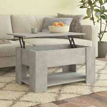 vidaXL Couchtisch Betongrau 79x49x41 Cm Holzwerkstoff - Grigio - Visualizzare 1