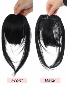 Poni Sintetis 6 Inci untuk Wanita, Cokelat, Hitam, Merah, Pirang, dengan Garis Rambut, untuk Pemakaian Sehari-hari - MultiWarna - View 16