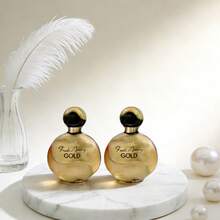 50ml (1.7 Ounces) Two-Bottle Oriental Flower Fragrance, With A Golden Appearance Design And Golden Aroma. The Top Notes Are Peach, Freesia And Orchid. The Middle Notes Are Jasmine And Orange Blossom. The Base Note Is Warm Vanilla, Amber And Sandalwood. Oriental Fragrance, Women's Perfume, Perfume Ladies. Perfume Set, Vanilla Perfume, A Gift For Friends, Mini Perfume For Women, The Top Choice For Valentine's Day Gifts. - 2PC - View 6