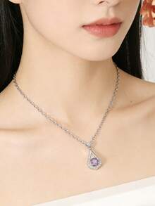 1. 新款时尚优雅的锆石轻奢吊坠项链，闪耀奢华，多种颜色可选，适合日常聚会、派对、生日等场合，也可作为约会礼物送给朋友。 - 精緻吊墜 - 查看 4