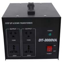 Power Transformer, Red Copper Coil, High-Strength Portable Multifunctional Boost Buck Voltage Converter, 3000W - US B Type Plug(110-127V) - View 4