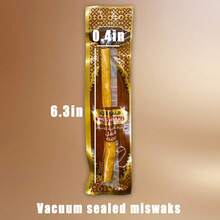 Lilac Flavored Miswak Toothbrush - Made From 100% Natural Authentic Arabian Plant - Helps Maintain Healthy Gums, Whiter Teeth, And Fresh Breath - Khaki - View 4