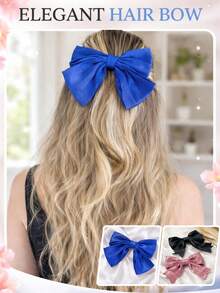 Laço de Cabelo Feminino  – Elegante, Estilo Clássico e Confortável - Vermelho - Visão 5