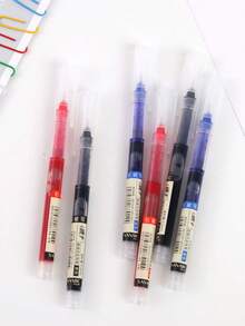 10支装速干液体墨水圆珠笔，大容量圆珠笔，0.5mm毛笔，问题解决笔，碳纤维笔，适用于文具、办公用品和返校用品。 - 套裝 - 查看 3