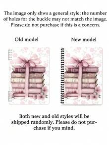 A5粉色复古笔记本 - 螺旋装订，适合家庭/办公室使用，书写流畅，是日记、素描、办公和日常笔记的理想之选，是送给姐妹、女性、生日和情人节的完美礼物，也适合用作日记本和笔记本，便携，适合大学生和办公室使用。 - 彩色 - 查看 8