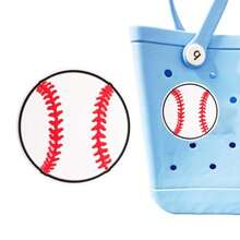 LIGHUFEIC White Baseball Charm Accessory For Bogg Bags And  TotesCute Decorative Inserts Perfect For Personalization - 如圖 - 查看 2