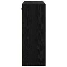 vidaXL Wandschrank Schwarz Eichen-Optik 69,5 X 34 X 90 Cm - Black - View 7