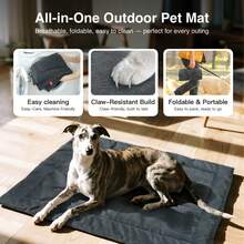 HAZOOWILL Foldable Portable Small/Medium Dog & Cat Bed, Suitable For Pets Under 77lbs, Lightweight For Outdoor Travel, Picnic, Sofa Pet Mat - Multicolor - View 3