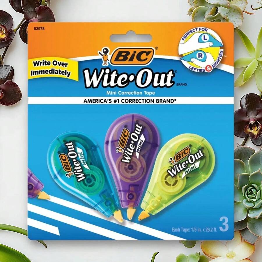 3pk Wite-Out Correction Tape White -: Stationery Office Supplies, 78.6ft - 1 - 查看 1