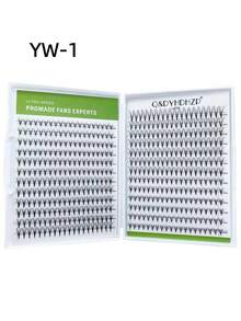 500 piezas de extensiones de pestañas premontadas, 3D/6D/9D/10D/20D/30D, longitud mixta de 8-15mm, rizo D, puntas afiladas, extensiones de pestañas esponjosas premontadas hechas a mano - D - Ver 67