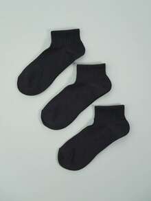 1/5/10双装男士纯棉基础款船袜，运动版型 - 彩色 - 查看 8