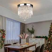 Lámpara de araña negra con enchufe luces colgantes de vidrio con cable de enchufe de 14 pies e interruptor de encendido/apagado lámpara colgante colgante para cocina a recámara área-0003 - 07-11.8 x 9.4 pulgadas, plata - Ver 5