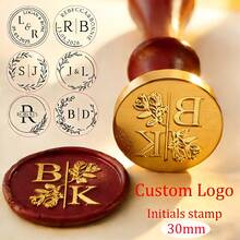 30mm Customized Wax Seal Stamp Set, Can Customize Any Logo Wax Seal Stamp, Personalized Wax Seal Stamp, Suitable For Customized Wax Seal Stamp Set On Wedding Invitations - Multicolor - View 2