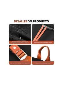 Mochila para Laptop, Bolsos de Mujeres de Nylon, Mochilas con compartimento separado para Portátil,41118509 - Burdeos - Ver 5