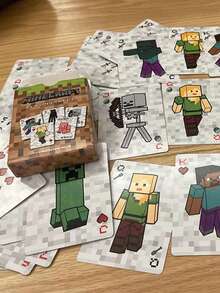 Minecraft 我的世界主题卡牌游戏周边桌游卡牌扑克派对纸牌派对玩具派对玩具礼品卡创意高档朋友聚会休闲娱乐卡牌桌游 - 彩色 - 查看 5