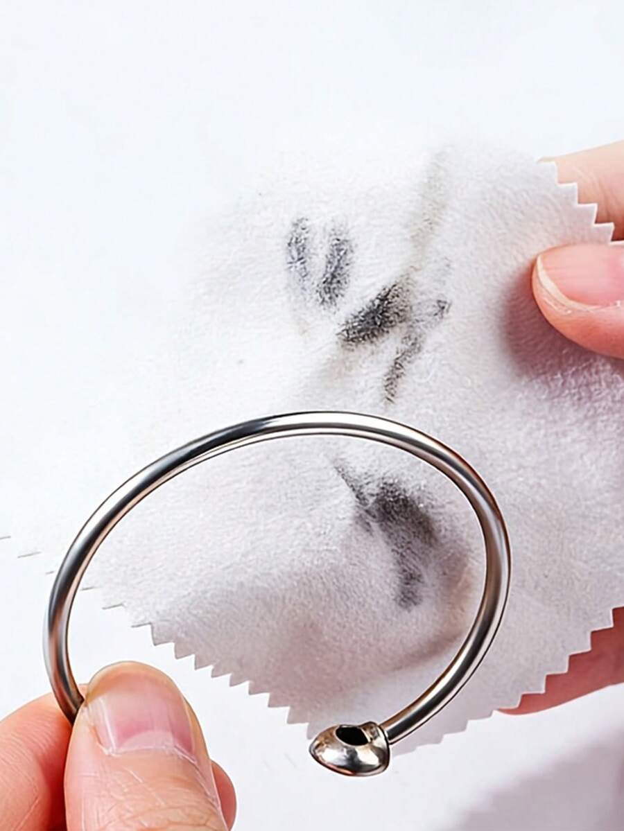 10pcs Gold & Silver Jewelry Polishing Cloth, Anti-Oxidation Silver Cleaning Cloth, Multi-Functional Ring Necklace Bracelet Cleaning Cloth, Jewelry Care & Polishing Tool. Jewelry Turned Black? Wipe To Restore! Powerful Cleaning