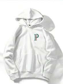 Men's Unisex Palmeiras Sweatshirt, Soft, Lightweight Fabric, 100% Cotton, Flannel-Lined Sweatshirt. - 白色 - 查看 2