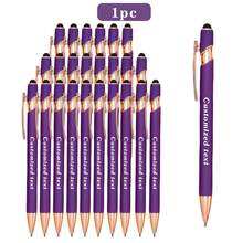 1/5/12/24/36 Pcs Personalized Customized Metal Ballpoint Pens With Stylus Retractable | Custom Engraved Name Date Logo Pens | Smooth Writing Medium Tip Soft Touch Anti-Slip Grip | For Work Office Business Writing Pens | School Student Teacher Pens | Wedding Couple Personalized Pens | Birthday Graduation Gifts | Back-To-School School Supplies Office Essentials | Classroom Dorm Office Conference Use | Mother's Day Gift | Teacher's Day Gift - Màu xanh da trời - Xem 16