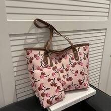 Large-Capacity Stylish And Elegant Minimalist Handbag For Sophisticated Women, New Spring 2026 Model, Versatile With Small Bag, Crossbody Bag - Pink - View 13