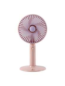 AOYI 1个可充电便携式三速可调大尺寸桌面风扇，带底座，迷你USB供电风扇，带充电线 - 彩色 - 查看 16