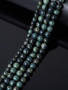 1串天然坎巴巴碧玉圆珠，蕴含疗愈能量，散珠，可用于DIY制作手链、项链等饰品，尺寸可选4毫米、6毫米、8毫米。 - 彩色 - 查看 8