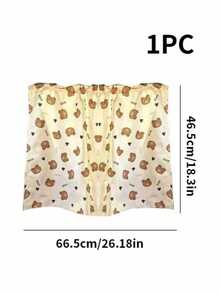 1pc Cute Bear & Dinosaur Pattern Baby Stroller Sun Shade - Suction Cup Side Window Curtain, Effectively Blocks UV And Protects Privacy - Multicolor - View 7