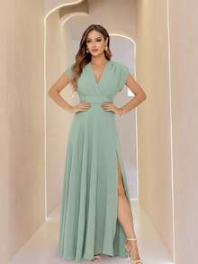 Mint Green Multi-Way Long Dress For Bridesmaids By Nana Marie. Formal Party Dress With Multi-Way Design. - 薄荷綠 - 查看 3