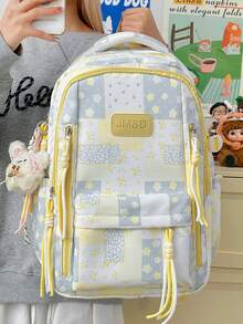 2026 New Arrival Cute Backpack For Middle/High School Students, College Students, Large Capacity Dual-Shoulder Bag, Nature Style - A - View 4