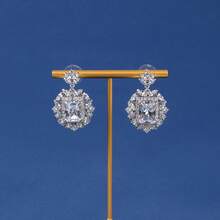 3件套/1套水晶彩色宝石吊坠项链耳环套装，时尚奢华，适合女士聚会或宴会佩戴。 - 首飾套裝 - 查看 7