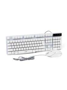 LED Backlit Mechanical Gaming Keyboard And Mouse Set - Multicolor - View 12