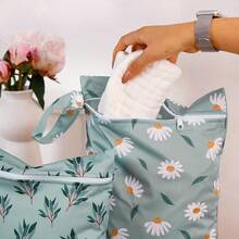 Bolsas Húmedas y Secas Reutilizables 3 Piezas Organizador de Viaje Resistente al Agua Ideal para Playa Piscina Gimnasio Yoga Toallitas y Articulos de Aseo Portátil - Mariposa - Ver 5