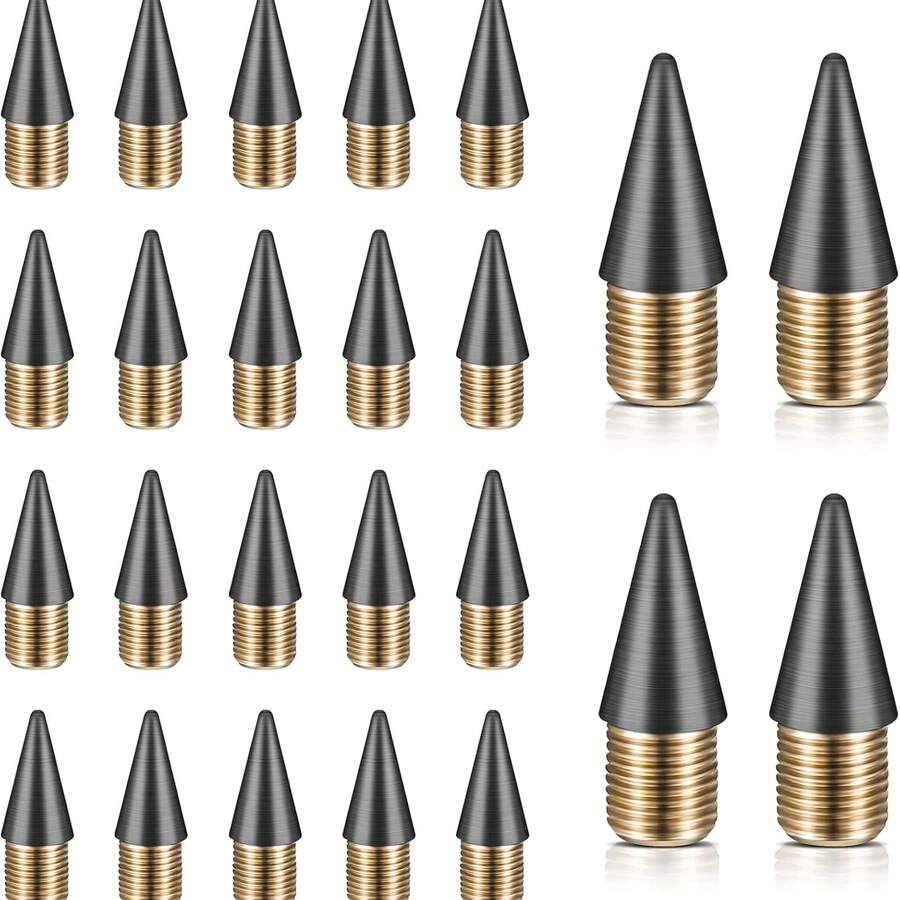 24pcs Refillable Mechanical Pencils With Replaceable Graphite Leads, Metal Body Erasable Pens With Unlimited Refills - Sets - View 1