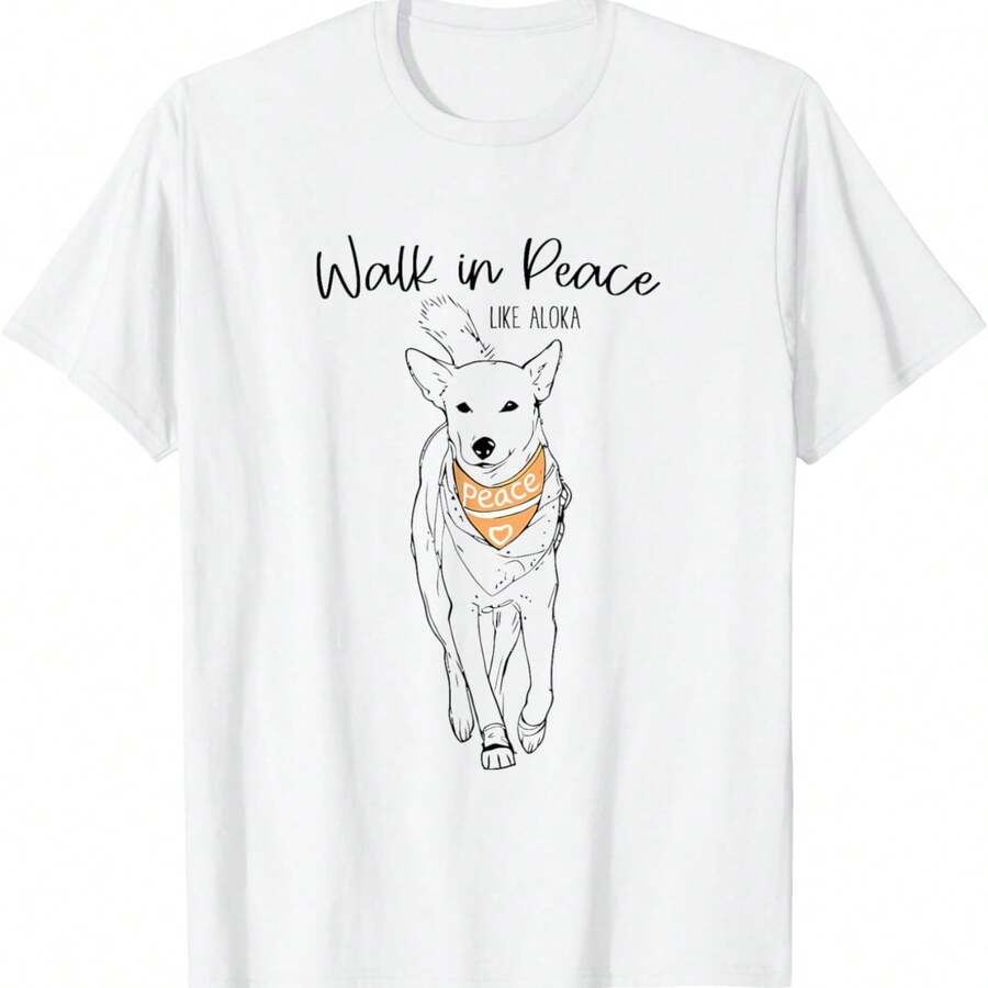 Walk In Peace Like Aloka Dog Tee T-Shirt
