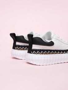 Kids' Soft Sole Versatile Sneakers, Fashion Girls' Casual Canvas Shoes, Boys' Leisure Flat Shoes - Beige - View 8