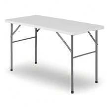 Mesa Plegable Para Jardín Y Exteriores Tipo Portafolio 1.20m Color Blanco - Blanco - Ver 10