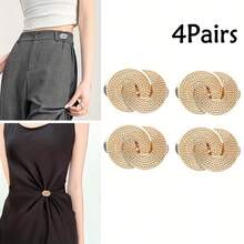 2/4/6pcs Detachable Buckle Waist Cincher, Adjustable Waist Clip-On Buckle For Jeans, Waist Shaper - Multicolor - View 20