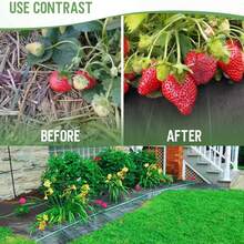 Barrier Fabric, Woven Geotextile Fabric, High Permeability Good For Blocker Gardening Mat, Driveway Fabric, Garden Control Cloth - 39.3 X 393.7 Inches / 100 X 1000 cm - View 5