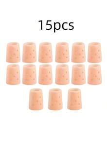 2/4/6/10/20pcs Breathable Perforated Toe Sleeves, Silicone Toe Caps, New Material, Anti-Callus (For Small Toes), Silicone Toe Sleeves (For Overlapping Big Toes), Protective Covers, Toe Separator, Gift For Parents, Protective Covers, Suitable For Running, Hiking, Skating, Dancing - Soft & Elastic, Hand Washable, Toe Sleeve Design - 彩色 - 查看 19